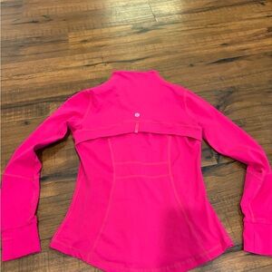 Women’s workout athletic zip up align jacket pink fitted women’s small